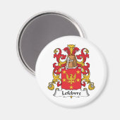 Lefebvre Family Crest Magneet (Voorkant / Achterkant)