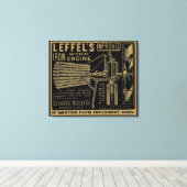 Leffel's Verbeterde IJzerwindmolen 1885 Canvas Afdruk (Insitu (Houten vloer))