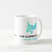 L'Effet Clopen - Logo noir Mug à café à deux tons (Devant droit)