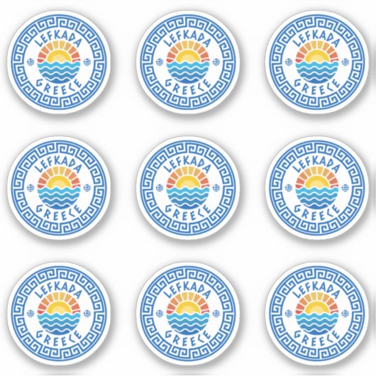 Lefkada Island, Grèce Sticker à pack multiple (Devant)