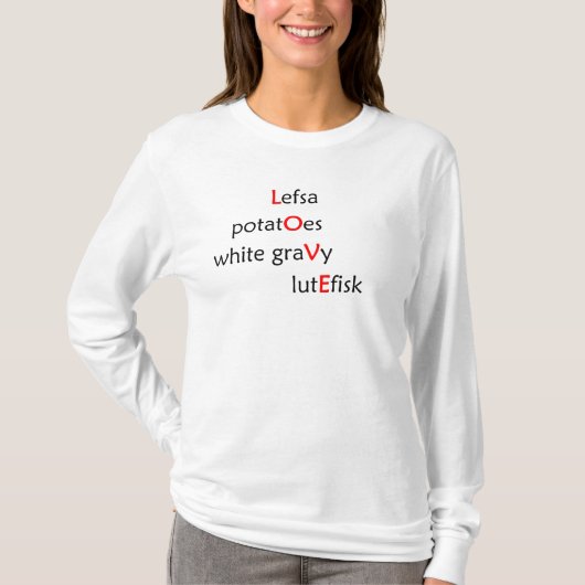Lefsa LOVE lange hoes shirt (Voorkant)