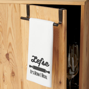 Lefse C'est comment je roule serviette de cuisine