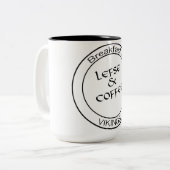 Lefse et café - petit déjeuner de tasse de Vikings (Devant gauche)