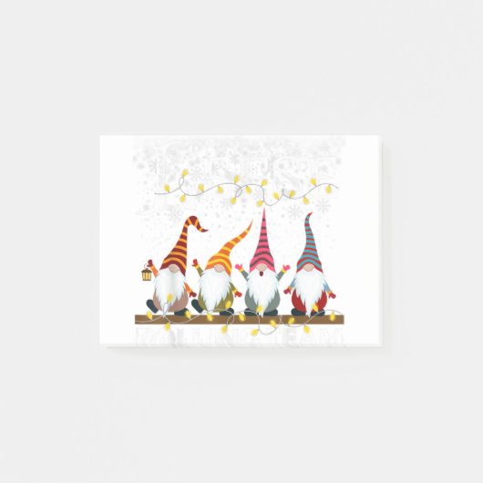 Lefse making rollteam gnome xmas smakeloos kerstfe post-it® notes (Voorkant)