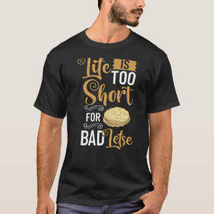 Lefse Norwegian Bread Recipe Maker Flatbrood Rolli T-shirt