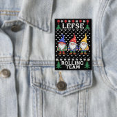 Lefse Rollend Team Kerst Bakken Gnome Kerstmis  Button (Insitu)