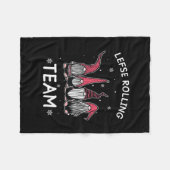 Lefse Rolling Team God Jul Gnome geeft kerstmis Fleece Deken (Voorkant (Horizontaal))