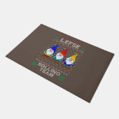 Lefse Rolling Team, Kerstbaking Tomte Gnome Deurmat (Schuin)