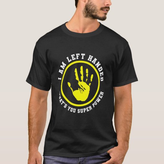 left handed designs for proud lefty left handed t-shirt (Voorkant)