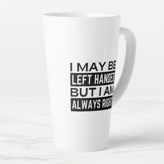 Left Handers Mug Latte Mok (Rechterhoek)