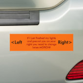 <Left Right>Bumpersticker Bumpersticker (Op auto)