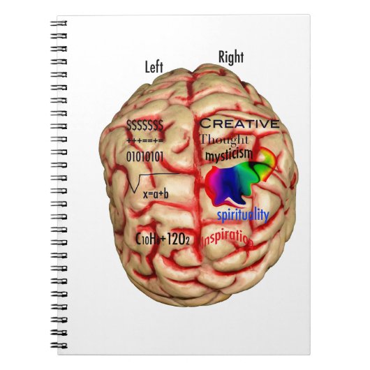 Left & Right Side of Brain Notitieboek (Voorkant)