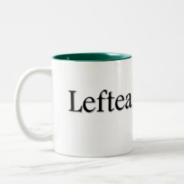 Leftea left Handed Tea Tweekleurige Koffiemok