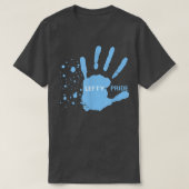 Lefthanded Lefty Pride Handprint T-shirt (Design voorkant)