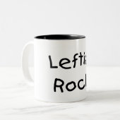 Lefties Rock Tweekleurige Koffiemok (Voorkant links)