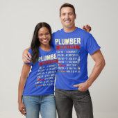 Leftijdsbeschrijving van Plumber Hourly met T-shirt (Unisex)