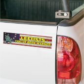 Leftisten - Je bent gewaarschuwd Bumpersticker (Op Truck)
