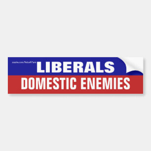 Leftisten zijn binnenlandse Bumpersticker van de e