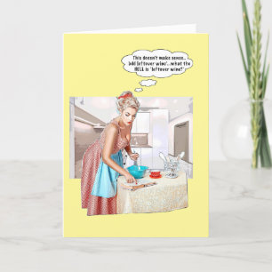Leftover wijn? feestdagen kaart