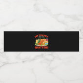 Leftovers Are For Quitters Classic Aesthetic Style Waterfles Etiket (Enkel label)