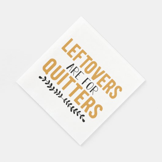 Leftovers zijn bedoeld voor geschikters servet (Hoek)