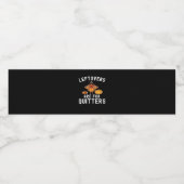 Leftovers zijn voor Quitters Funny Thanksgiving Da Waterfles Etiket (Enkel label)