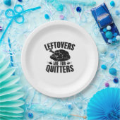 Leftovers zijn voor Quitters Funny Thanksgiving Tu Papieren Bordje (Feest)