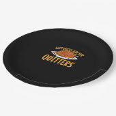 Leftovers zijn voor Quitters Thanksgiving Turkije Papieren Bordje (Gekanteld)