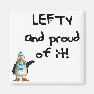 Lefty en Proud. Met linkshandige, grappige uitspra Magneet