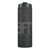 Lefty left Handed Modern Typografie Thermosbeker (Voorkant)