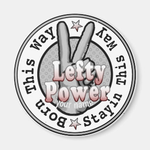 Lefty Macht links Behandelde Magnet Magneet