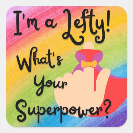 Lefty Super Power Sticker (Voorkant)