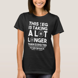 Leg Amputee Amputation Survivor amputee contestant T-shirt
