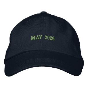Leg de betekenis van MEI 2026 Navy Kleur vast Geborduurde Pet