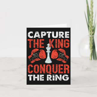 Leg de koning vast en verover het ring-schaakbokse kaart