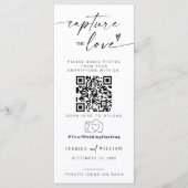 Leg de liefde foto ik spion bruiloft spel scavenge menu (Voorkant)