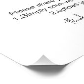 Leg de Liefde QR Code, Bruiloft Foto Tekens vast Afdruk (Hoek)