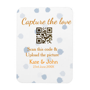 Leg de liefde vast voeg QR-scan toe upload afbeeld Magneet