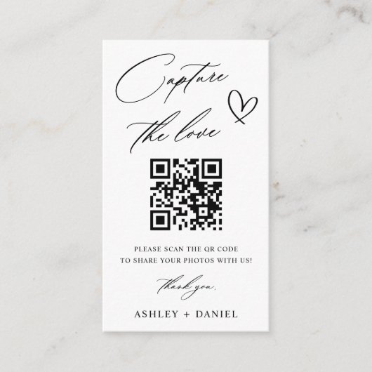 Leg de Love Wedding QR Code Enclosure Kaart vast (Voorkant)