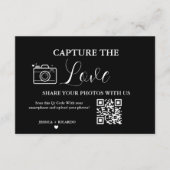 Leg de Love Wedding QR Code Kaart Fotokaart vast (Voorkant)