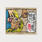 "Leg de naald neer!" Wandbekleding Wandkleed (Voorkant (horizontaal))