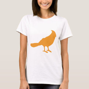 Leg er een vogel op (Oranje) T-shirt