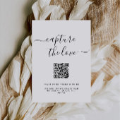 Leg het liefde QR-codeteken vast, minimalistisch Kaart