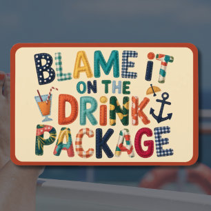 Leg het maar bij het drankpakket Cruise deurmagnet Magneet