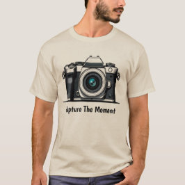 Leg het moment vast - Camera-T-shirt voor creatiev T-shirt