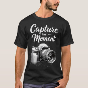 Leg het Moment Vast Camerafotografie Fotograaf T-shirt