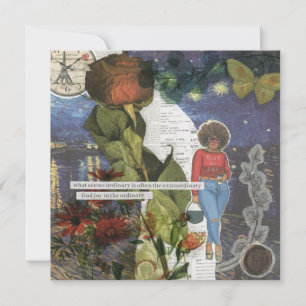 Leg je dag platte Wenskaart vast