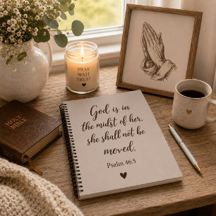 Leg je Gedachten Vast God Is in het Midden van Haa Notitieboek