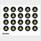 Leg me Rubber Duck Debugging Programma uit Ronde Sticker (Vel)