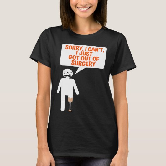 Leg Prosthesis Quote for Falke Limb and Artificial T-shirt (Voorkant)